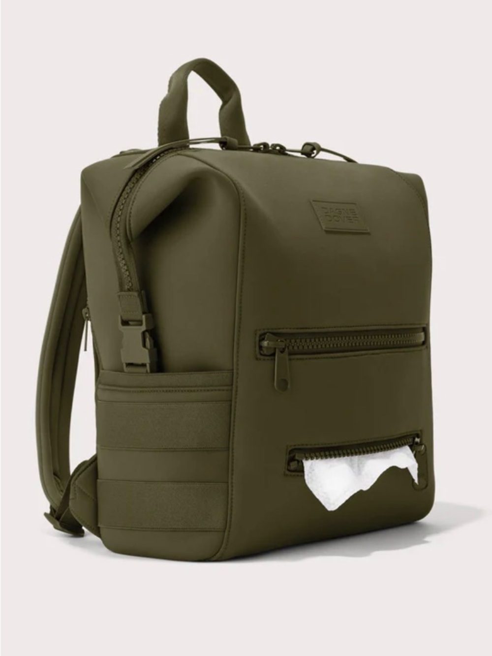 NWT DAGNE DOVER-INDI NEOPRENE DIAPER BACKPACK | Dark Moss | Medium - Picture 5 of 10